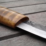 Whittling puukko (08 / 2010) - carbon steel, gray alder